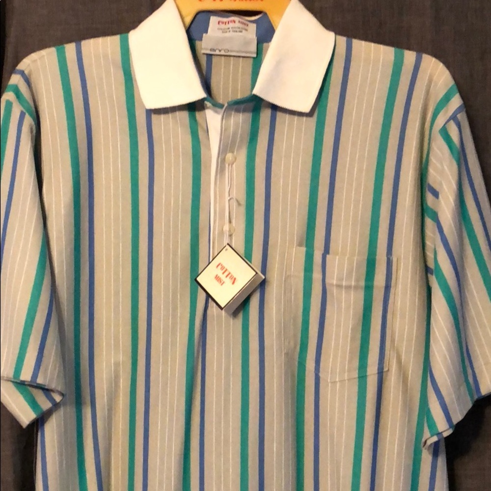 Enro—Cotton Mist pocket polo. Vintage (circa 1994)